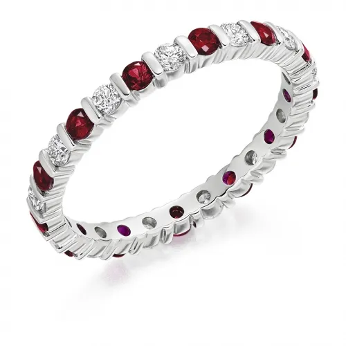 0.57ct Ruby Diamond Ring